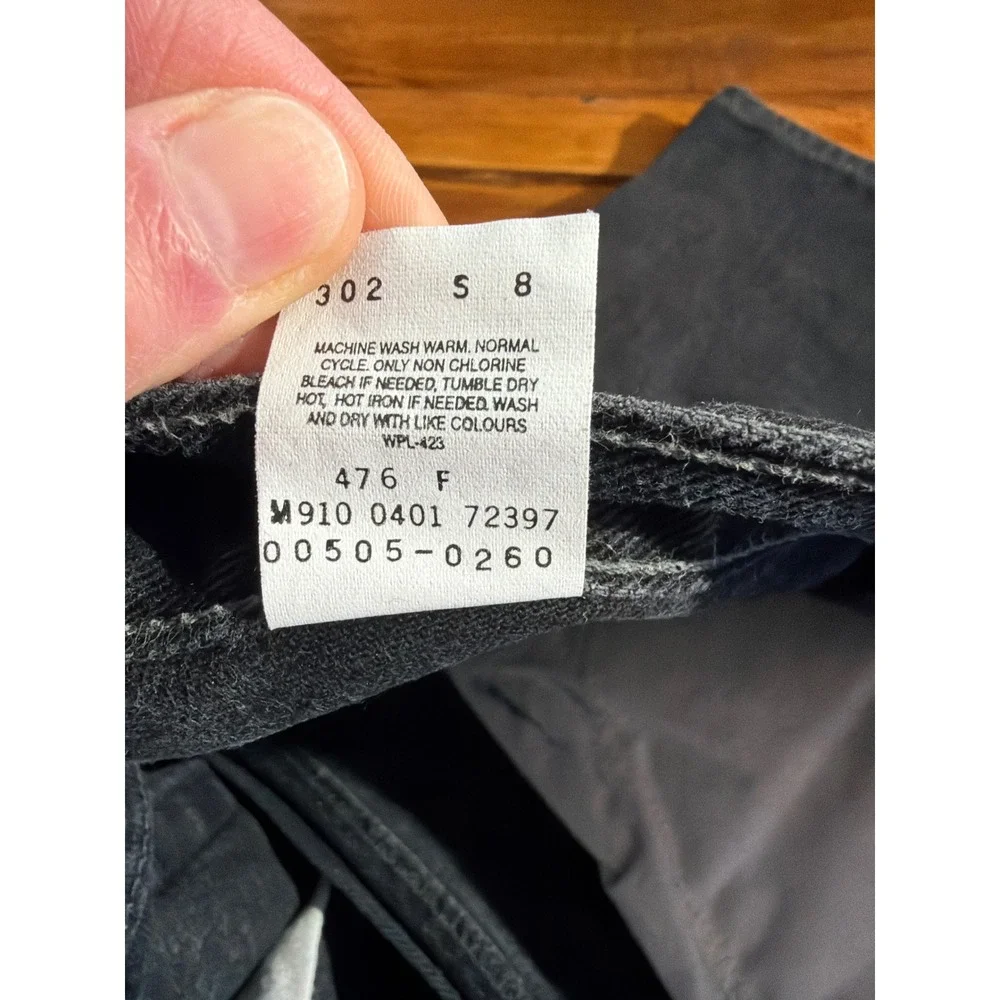 Vintage Levi's 505 Regular Fit Straight Leg Jeans Mens 36x30 Black Denim Y2K '01